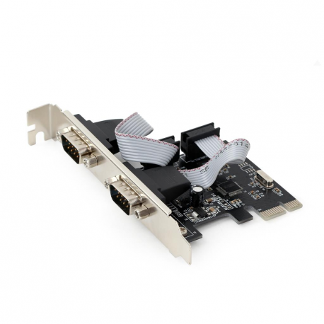 Gembird SPC-22 - Serial adapter - PCIe 1.1 - RS-232 x 2 - 0