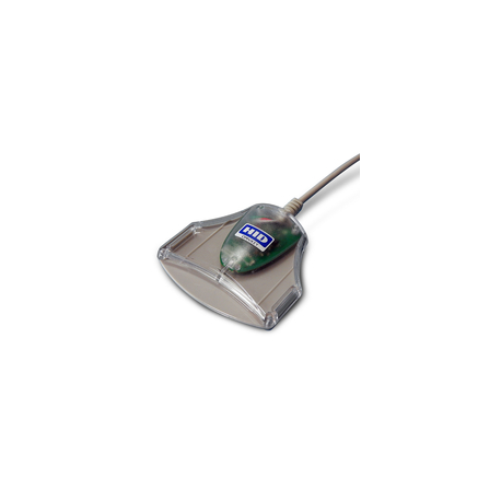 HID OMNIKEY 3021 - SMART card reader - USB - silver, transparent - TAA Compliant - 0