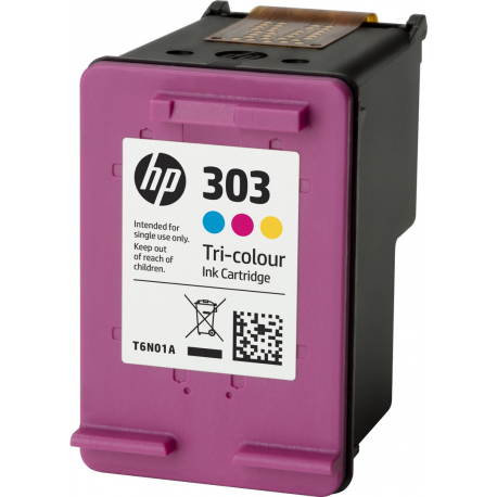HP 303 - 4 ml - colour (cyan, magenta, yellow) - original - ink cartridge - for Envy Photo 62XX, Photo 71XX, Photo 78XX; Envy Inspire 72XX, 79XX; Tango; Tango X - 1