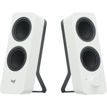 Logitech Z207 - Speakers - for PC - 2.0-channel - wireless - Bluetooth - 5 Watt (Total) - white - 0