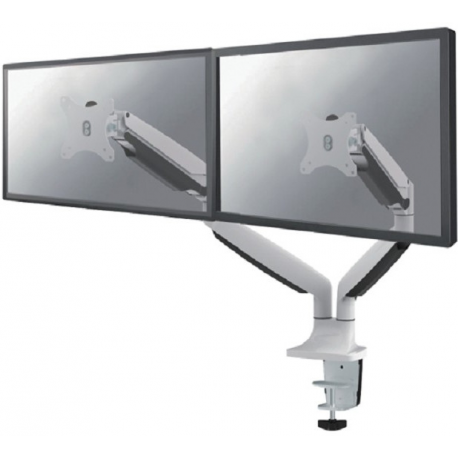Neomounts by Newstar Select NM-D750D - Mounting kit - for 2 LCD displays (full-motion) - white - screen size: 10"-32" - clamp mountable, grommet, desk-mountable - 3