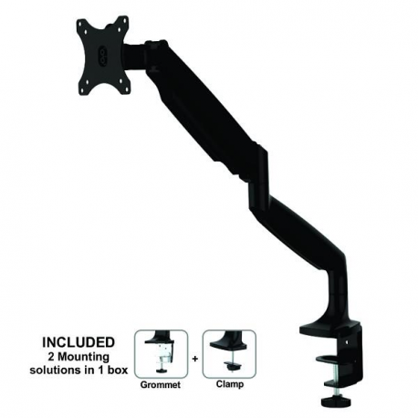 Neomounts by Newstar Select NM-D750 - Mounting kit - for LCD display (full-motion) - black - screen size: 10"-32" - clamp mountable, grommet, desk-mountable - 0