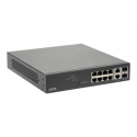 Axis T8508 PoE+ Network Switch - Switch - Managed - 8 x 10 / 100 / 1000 (PoE+) + 2 x combo Gigabit SFP (uplink) - desktop, rack-mountable - PoE+ (130 W) - for AXIS M3067-P, M3068-P, P1455-LE, P1455-LE-3 License Plate Verifier Kit