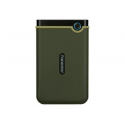 Transcend StoreJet 25M3 Slim - Hard drive - 1 TB - external (portable) - 2.5" - USB 3.0 - military green