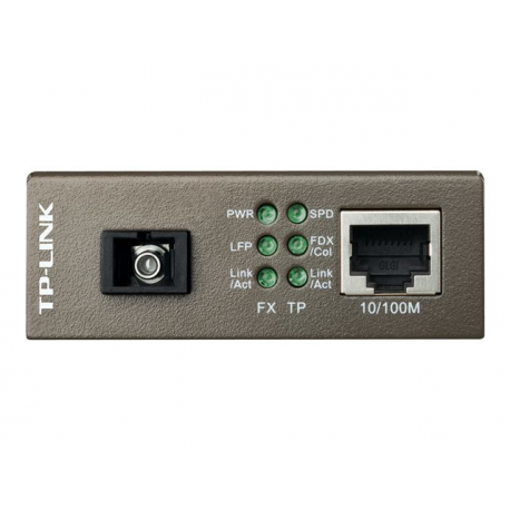 TP-LINK MC111CS - Fibre media converter - 100Mb LAN - 10Base-T, 100Base-FX, 100Base-TX - RJ-45 / SC single-mode - up to 20 km - 1550 (TX) / 1310 (RX) nm - 2