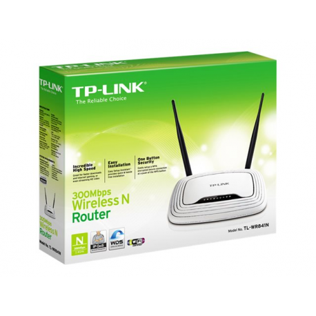 TP-LINK TL-WR841N 300Mbps Wireless N Router - Wireless router - 4-port switch - 802.11b / g / n (draft 2.0) - 2.4 GHz - 3