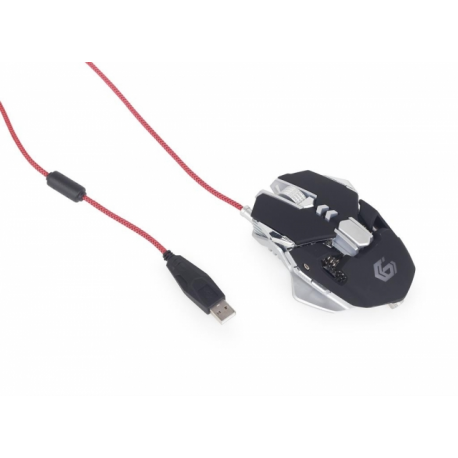 Gembird MUSG-05 - Mouse - ergonomic - optical - 7 buttons - wired - USB 2.0 - 6