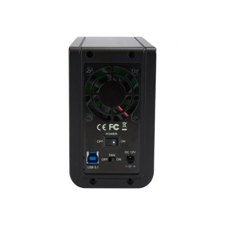 StarTech.com 3.5" External Dual Hard Drive Enclosure - Raid - USB-C and USB-A - SATA 6Gbps - 2 Bay USB 3.1 SSD / HDD Enclosure (S352BU313R) - Hard drive array - 2 bays (SATA-600) - USB 3.1 (external) - for P / N: TBLT3MM1MA, TBLT3MM2M, TBLT3MM2MA - 3