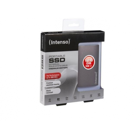 Intenso - Premium Edition - SSD - 128 GB - external (portable) - 1.8" - USB 3.0 - anthracite - 1