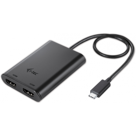 i-Tec - External video adapter - USB-C 3.1 - 2 x HDMI - black - 7