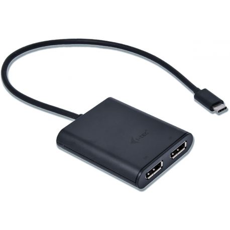i-Tec - External video adapter - USB-C 3.1 - 2 x DisplayPort - black - 2