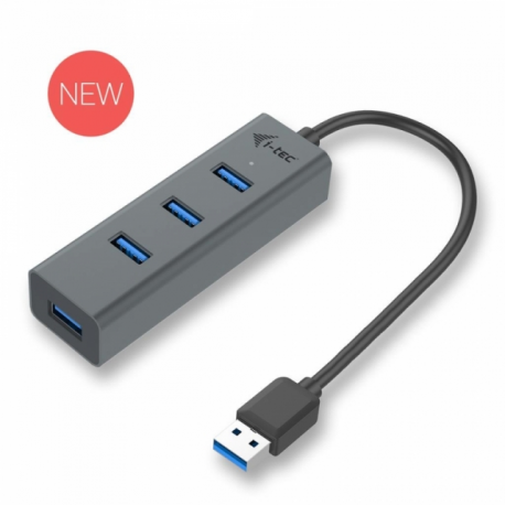 i-Tec USB 3.0 Metal Passive HUB - Hub - 4 x SuperSpeed USB 3.0 - desktop - 2