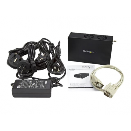 StarTech.com 10 Gigabit Ethernet Copper-to-Fiber Media Converter - Open SFP+ - Managed - 10G Ethernet Media Converter (ET10GSFP) - Fibre media converter - 10 GigE - 10GBase-LR, 10GBase-ER, 10GBase-SR, 10GBase-LW, 100Base-TX, 1000Base-T, 10GBase-EW, 10GBase-T, 10GBase-SW - RJ-45  /  SFP+ - for P / N: SFP10GBBXDST, SFP10GBBXUST, SFP10GBLRMST, SFP10GBLRST, SFP10GBSRST, SFP10GBZRST - 5