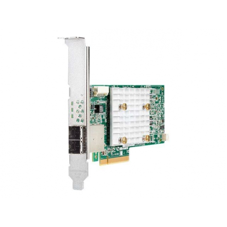 HPE Smart Array E208e-p SR Gen10 - Storage controller (RAID) - 8 Channel - SATA 6Gb / s  /  SAS 12Gb / s - RAID 0, 1, 5, 10 - PCIe 3.0 x8 - for ProLiant DL325 Gen10, DL345 Gen10, DL360 Gen10, DL380 Gen10, ML30 Gen10, XL220n Gen10 - 0