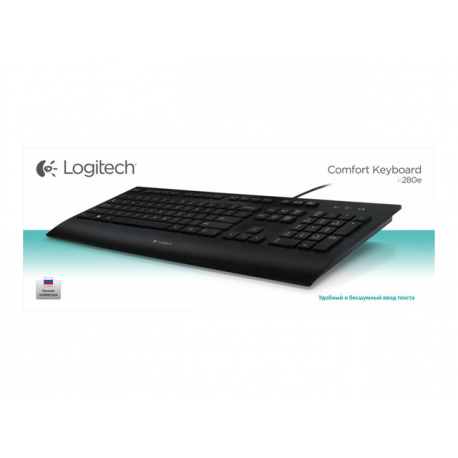 Logitech Corded K280e - Keyboard - USB - Nordic - 6