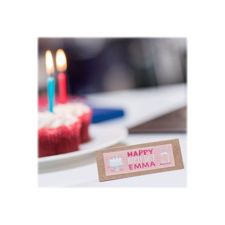 Brother CZ-1002 - Roll (1.2 cm x 5 m) 1 roll(s) continuous labels - for Brother VC-500W - 12