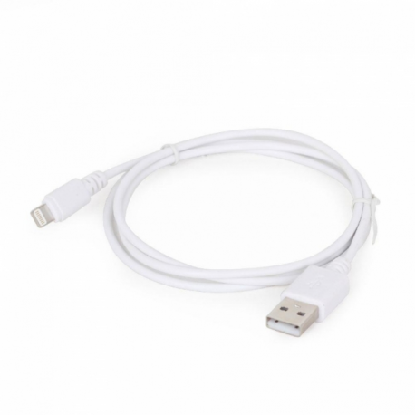 Cablexpert - Lightning cable - USB male to Lightning male - 1 m - shielded - white - for Apple iPad / iPhone / iPod (Lightning) - 1