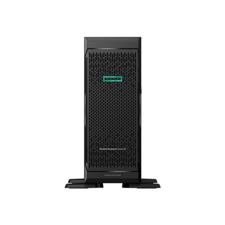 HPE ProLiant ML350 Gen10 Base - Server - tower - 4U - 2-way - 1 x Xeon Silver 4110  /  2.1 GHz - RAM 16 GB - SAS - hot-swap 2.5" bay(s) - no HDD - GigE - monitor: none - 0