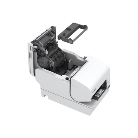 Epson TM H6000V - Receipt printer - thermal line  /  dot-matrix - 230 x 297 mm, Roll (7.95 cm) - 180 x 180 dpi - 9 pin - up to 350 mm / sec - USB, LAN, serial, NFC, USB 2.0 host - cutter - white - 3