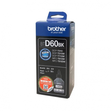 Brother BTD60BK - Ultra High Yield - black - original - ink refill - for Brother DCP-T220, T310, T420, T425, T510, T520, T525, T720, T820, MFC-T4500, T910, T920 - 0