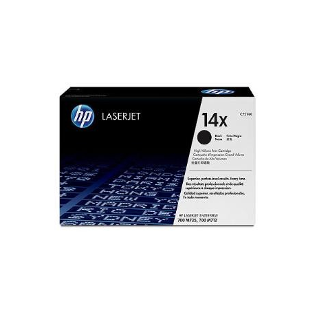 HP 14X - High Yield - black - original - LaserJet - toner cartridge (CF214X) - for LaserJet Enterprise 700, MFP M725dn, MFP M725f, MFP M725z, MFP M725z+ - 1