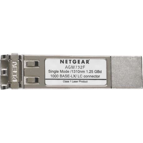 NETGEAR ProSafe AGM732F - SFP (mini-GBIC) transceiver module - GigE - 1000Base-LX - LC single-mode - up to 10 km - for NETGEAR GSM7224, M4300-28G-PoE+ - 2