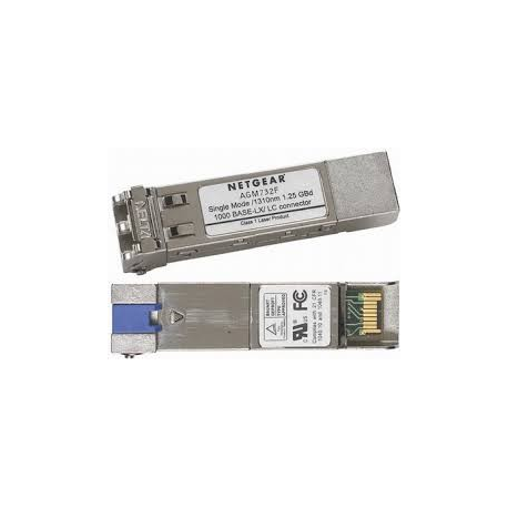 NETGEAR ProSafe AGM732F - SFP (mini-GBIC) transceiver module - GigE - 1000Base-LX - LC single-mode - up to 10 km - for NETGEAR GSM7224, M4300-28G-PoE+ - 3