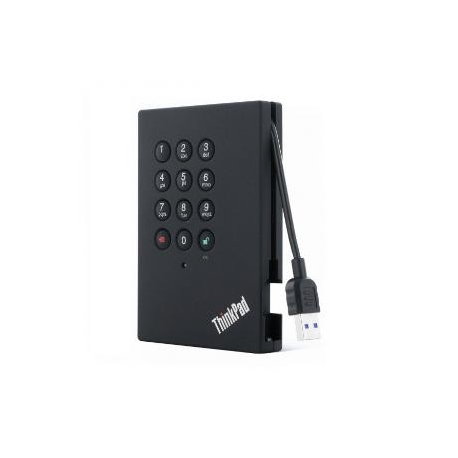 Lenovo ThinkPad USB 3.0 Secure - Hard drive - 1 TB - external (portable) - USB 3.0 - 5400 rpm - CRU - for ThinkCentre M80t Gen 3; ThinkCentre neo 50; ThinkPad T14s Gen 3; V50t Gen 2-13 - 4