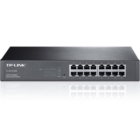 TP-LINK JetStream TL-SG1016DE - Switch - Managed - 16 x 10 / 100 / 1000 - rack-mountable - 3