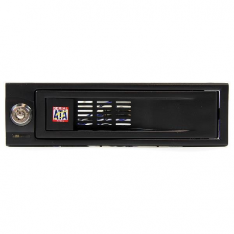 StarTech.com 5.25in Trayless Hot Swap Mobile Rack for 3.5in Hard Drive - Internal SATA Backplane Enclosure - Lockable drive bay (HSB100SATBK) - Storage mobile rack - 3.5" - black - for P / N: 25SAT35HDD, 25SATSAS35HD - 2