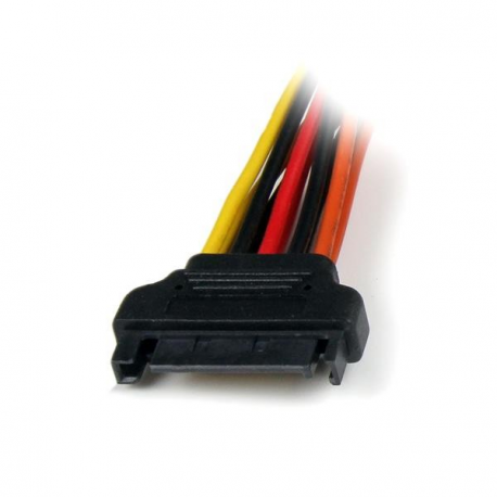 StarTech.com 6in Latching SATA Power Y Splitter Cable Adapter - M / F - 6 inch Serial ATA Power Cable Splitter - SATA Power Y Cable Adapter - Power splitter - SATA power (M) to SATA power (F) - 15.24 cm - latched - for P / N: HSB13SATSASB, HSB1SATSASBA, HSB1SATSASVA, HSB225S3R, HSB43SATSASB, SATSASBP425 - 3