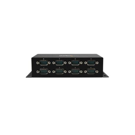 StarTech.com 8 Port USB to Serial RS232 Adapter - Wall Mount - Din Rail - COM Port Retention - FTDI USB to DB9 RS232 Hub (ICUSB2328I) - Serial adapter - USB 2.0 - RS-232 x 8 - black - 4