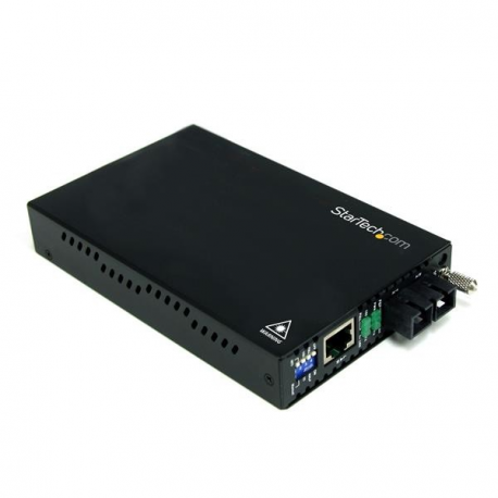 StarTech.com 10 / 100 Mbps Multi Mode Fiber Media Converter SC - Up to 1.2 miles / 2km (ET90110SC2) - Fibre media converter - 100Mb LAN - 100Base-FX - RJ-45  /  SC multi-mode - up to 2 km - 1310 nm - for P / N: ETCHS2U, SVA12M2NEUA, SVA12M5NA - 1