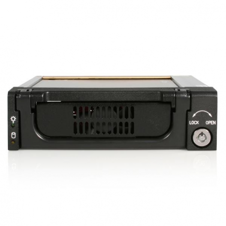 StarTech.com 5.25 in Rugged SATA Hard Drive Mobile Rack Drawer - Aluminum Removable Hard Drive Bay (DRW150SATBK) - Storage mobile rack - 3.5" - black - 3