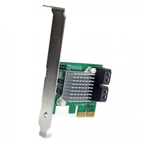 StarTech.com 4 Port PCI Express 2.0 SATA III 6Gbps RAID Controller Card with HyperDuo SSD Tiering - PCIe SATA 3 Controller Adapter (PEXSAT34RH) - Storage controller (RAID) - 4 Channel - SATA 6Gb / s - low profile - RAID 0, 1, 10, JBOD - PCIe 2.0 x2 - for P / N: ST521PMINT - 2