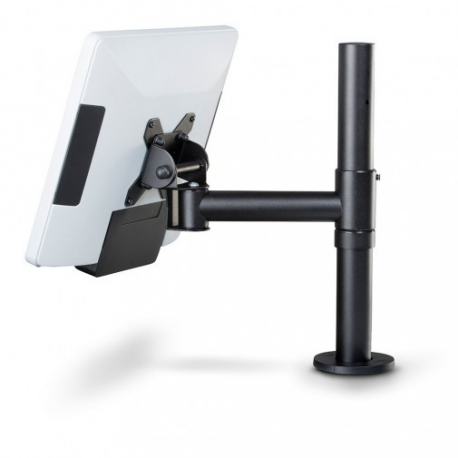 SpacePole Essentials - Mounting kit - for LCD display - metal - black - desk-mountable - 2