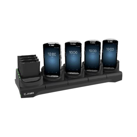 Zebra 5-Slot Ethernet ShareCradle - Docking cradle - Ethernet - 10Mb LAN - for Zebra TC51, TC52, TC52AX, TC52x, TC56, TC57, TC57x - 0