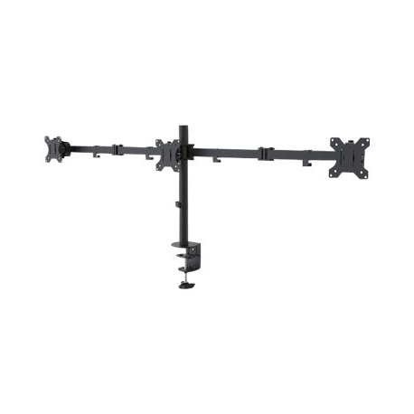 Neomounts by Newstar FPMA-D550D3 - Mounting kit - for 3 LCD displays (full-motion) - black - screen size: 10"-27" - clamp mountable, grommet, desk-mountable - 0