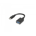Lenovo - USB adapter - USB Type A (F) to USB-C (M) - USB 3.0 - 5 V - 2 A - 14 cm - for ThinkCentre M80t Gen 3; ThinkCentre neo 50; ThinkPad T14s Gen 3; V50t Gen 2-13