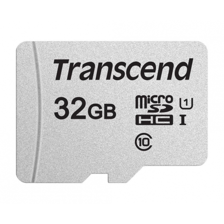 Transcend 300S - Flash memory card - 32 GB - UHS-I U1 / Class10 - microSDHC - 0