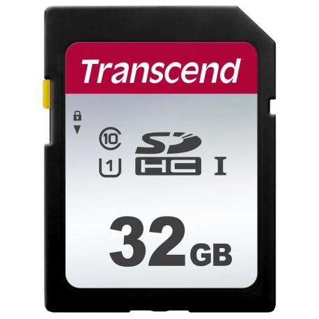 Transcend 300S - Flash memory card - 32 GB - UHS-I U1 / Class10 - SDHC UHS-I - 0