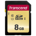 Transcend 500S - Flash memory card - 8 GB - UHS-I U1 / Class10 - SDHC UHS-I