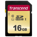 Transcend 500S - Flash memory card - 16 GB - UHS-I U1 / Class10 - SDHC UHS-I