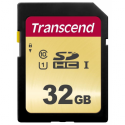 Transcend 500S - Flash memory card - 32 GB - UHS-I U1 / Class10 - SDHC UHS-I