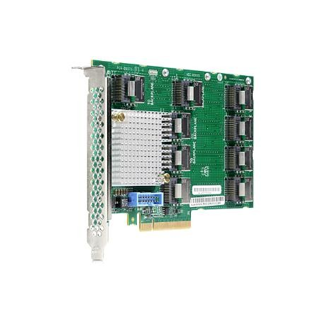 HPE SAS Expander Card - Storage controller upgrade card - 26 Channel - SATA 6Gb / s  /  SAS 12Gb / s - PCIe - for ProLiant DL360 Gen9, DL380 Gen9 - 1