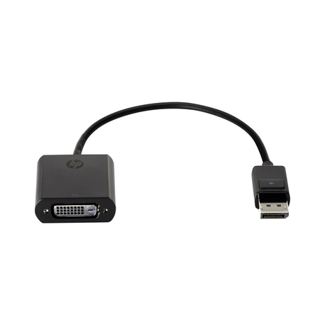 HP DisplayPort to DVI Adapter - DisplayPort adapter - DisplayPort (M) to DVI-D (F) - black - for ProBook 64X G4, 650 G4, 650 G5; ZBook 14 G2, 14u G4, 15 G2, 15u G2, 15u G3, 15u G4, 17 G3 - 2
