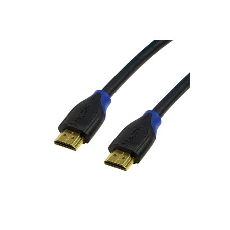 LogiLink High Speed with Ethernet - HDMI cable with Ethernet - HDMI male to HDMI male - 15 m - black - 4K support - 0