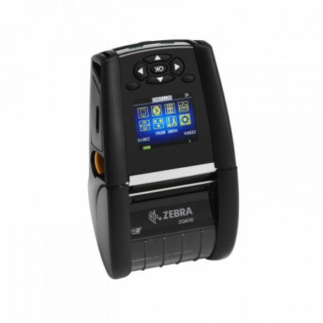 Zebra ZQ600 Series ZQ610 - Label printer - direct thermal - Roll (5.5 cm) - 203 dpi - up to 115 mm / sec - USB 2.0, LAN, RS232C, Bluetooth 4.1 - peeler, tear bar - 0