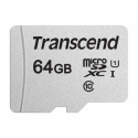 Transcend 300S - Flash memory card (adapter included) - 64 GB - UHS-I U1  /  Class10 - microSDXC UHS-I