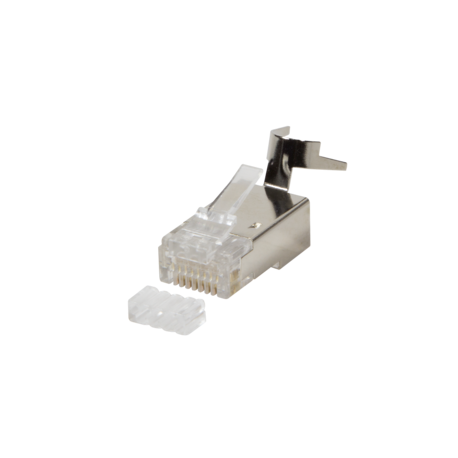 LogiLink - Network connector - RJ-45 (M) - shielded - 8 mm - CAT 7a (pack of 10) - 0